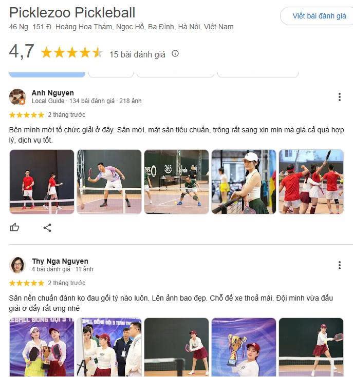 Tổng hợp đánh giá về Sân Picklezoo Pickleball