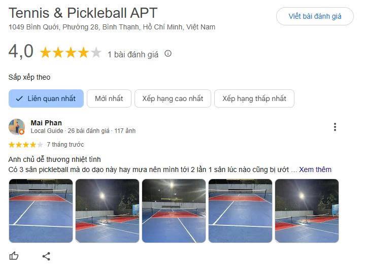 Tổng hợp những đánh giá về Sân Pickleball APT
