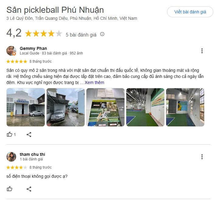 Tổng hợp review về sân Pickleball 3B Lê Quý Đôn