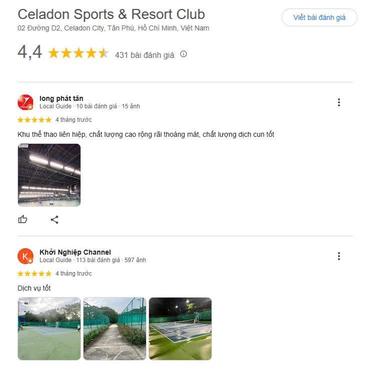 Tổng hợp những review về Pickleball Celadon Sport & Resort Club