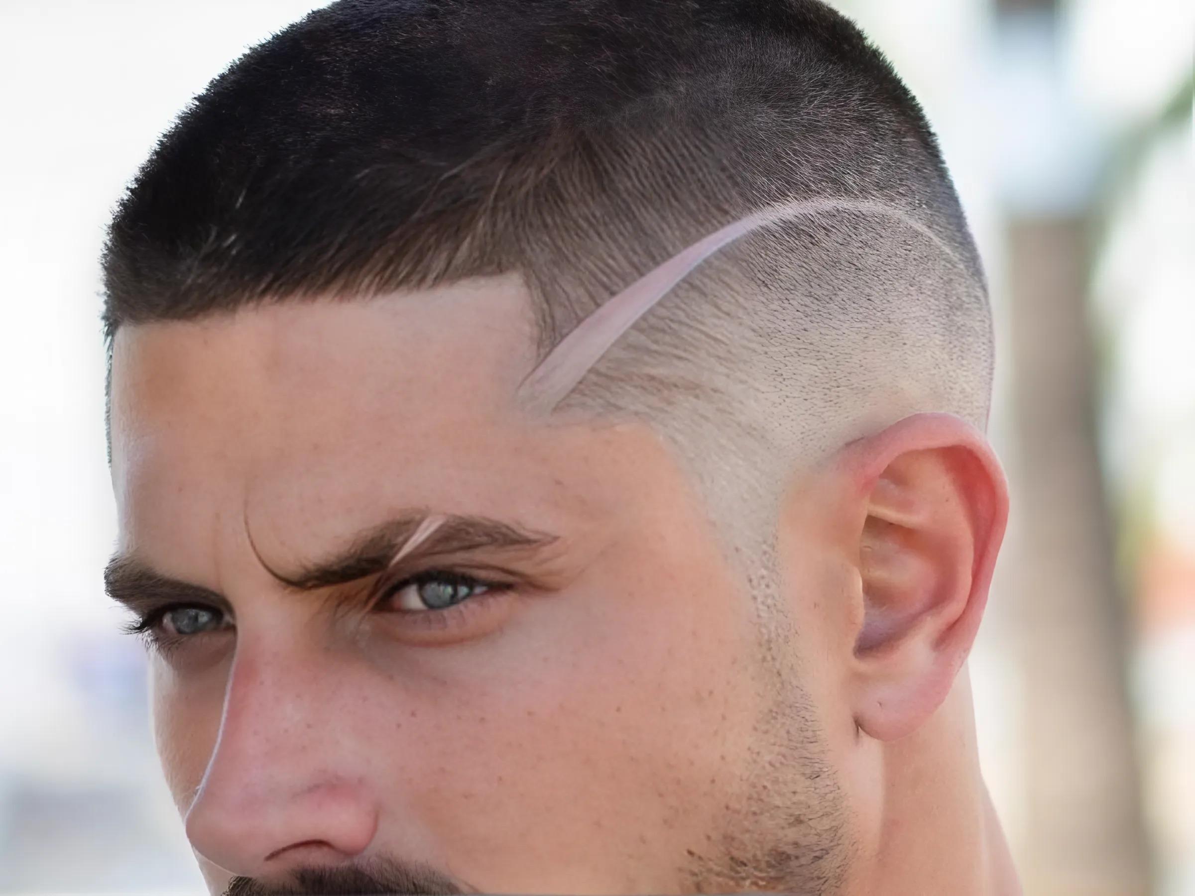 Kiểu Buzz Cut kèm Line Up/Shape Up