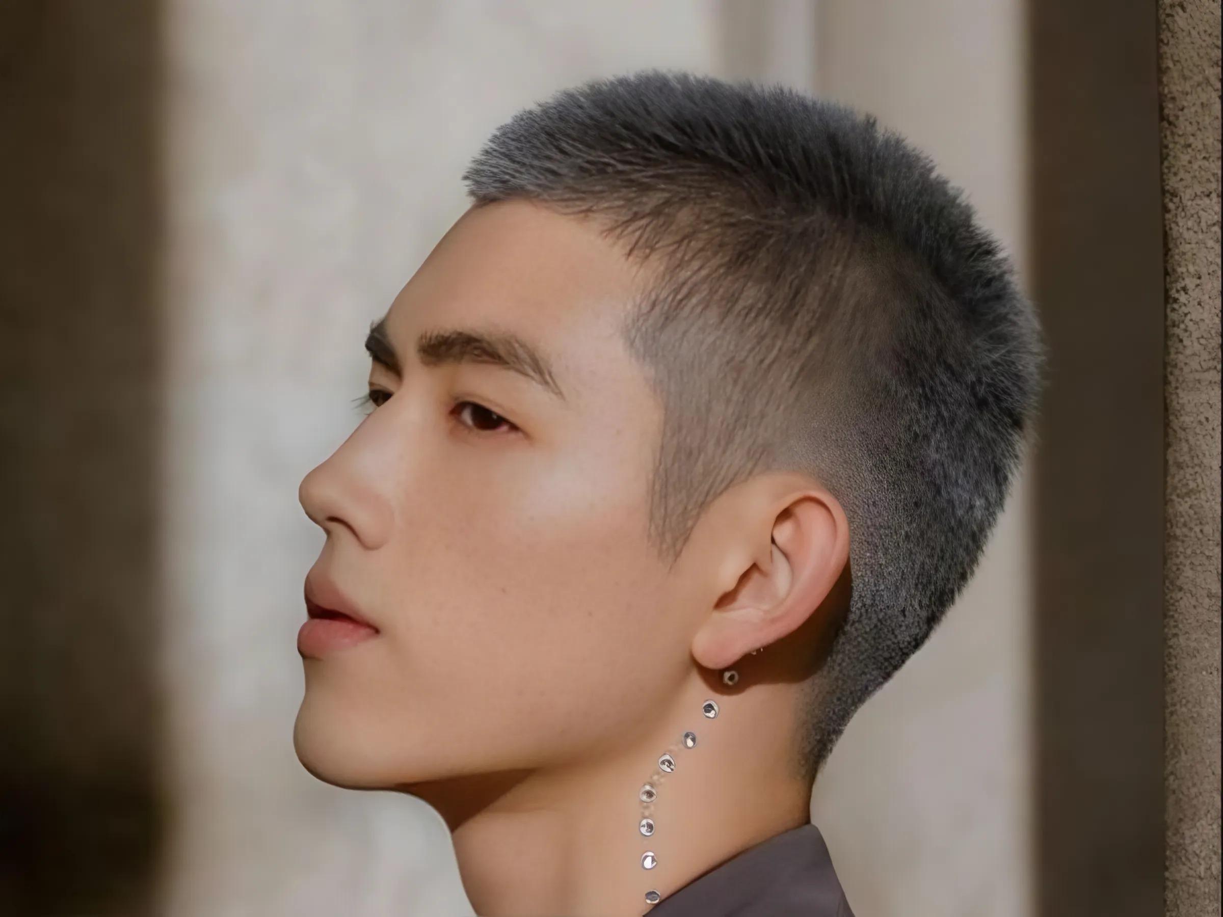 Cận cảnh mái tóc Buzz Cut điển hình