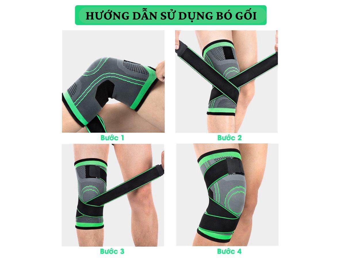Bó gối cần ôm sát đầu gối nhưng không quá chật