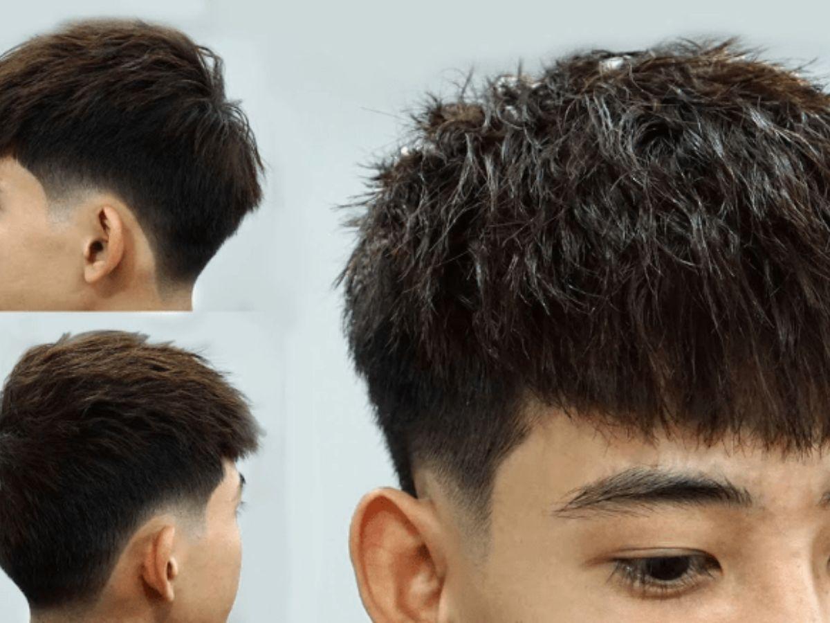 Tóc layer nam uốn phồng chân tóc