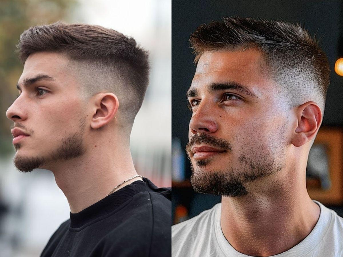 Mid Fade có đường cạo mờ bắt đầu từ khoảng giữa hai bên đầu