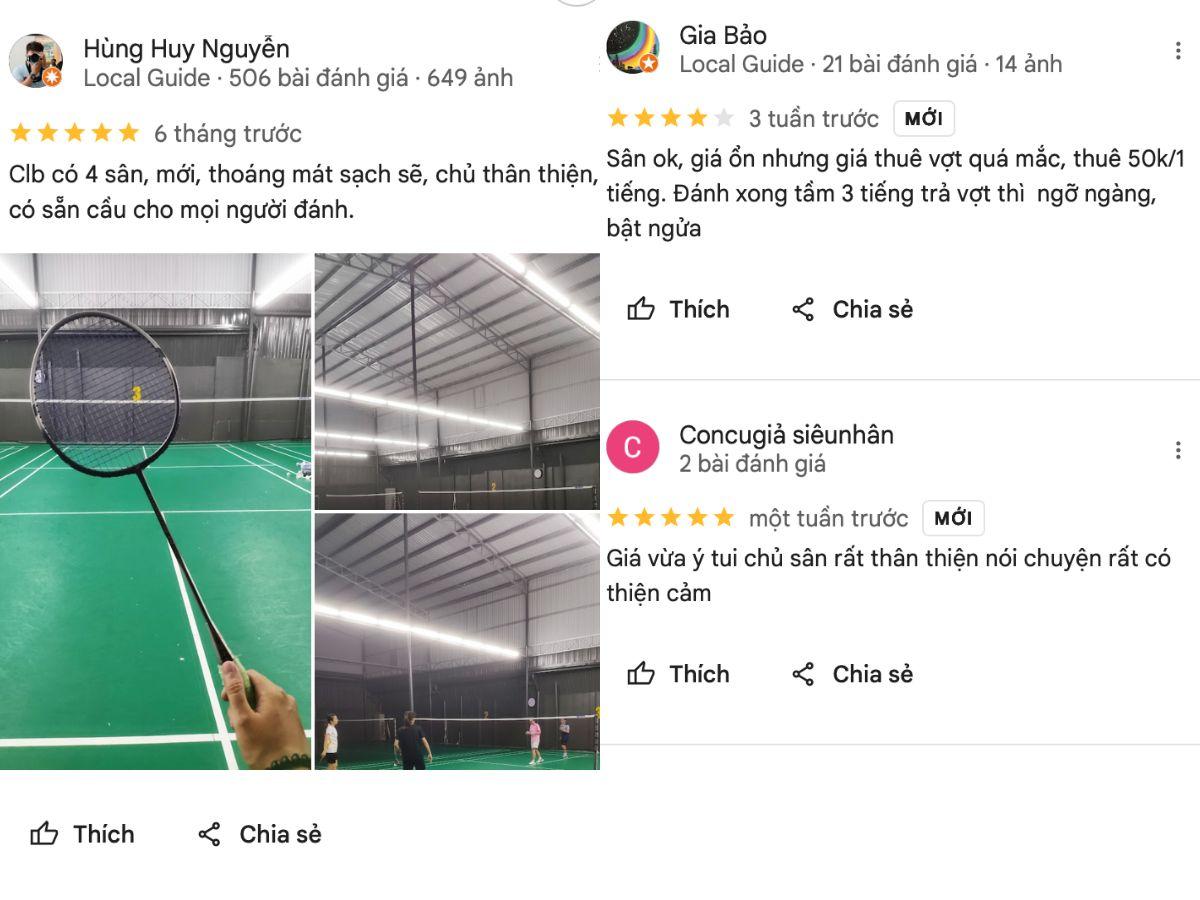 Đánh giá chân thực về sân cầu lông Bông Sao