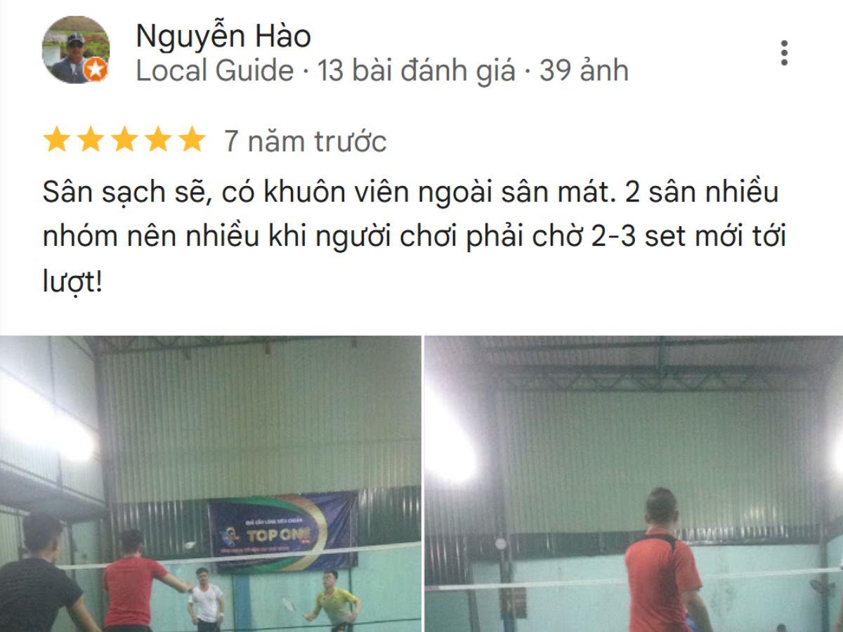 Review từ người chơi về Sân Cầu Lông 98 Trần Thị Trọng