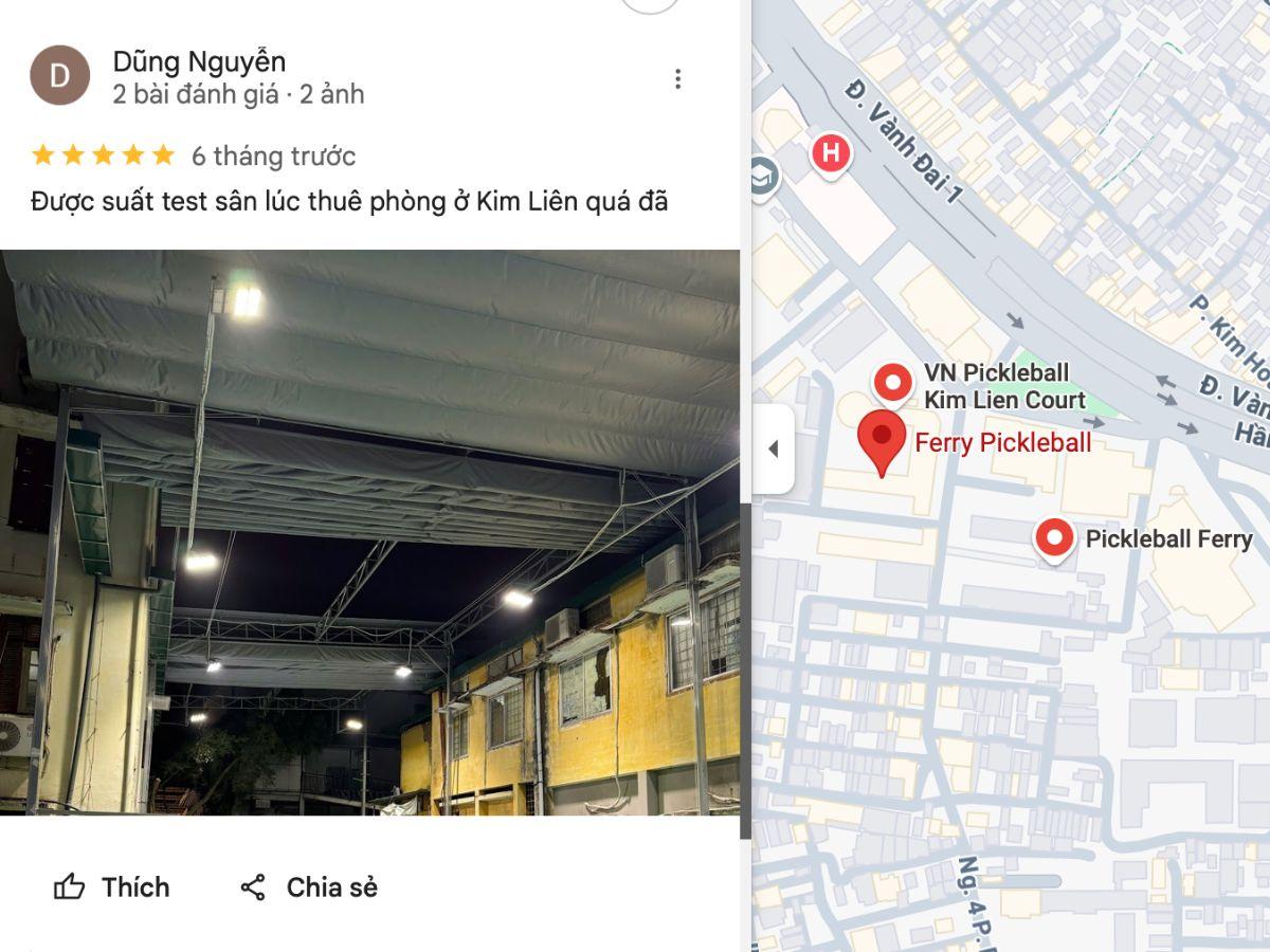 Đánh giá của khách hàng về sân Pickleball Đống Đa Ferry
