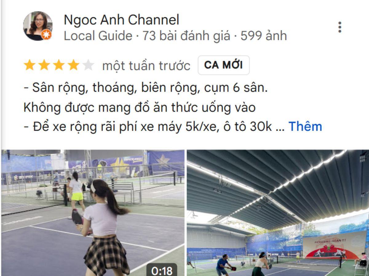 Đánh giá của người chơi tại Sân VN Pickleball Mễ Trì
