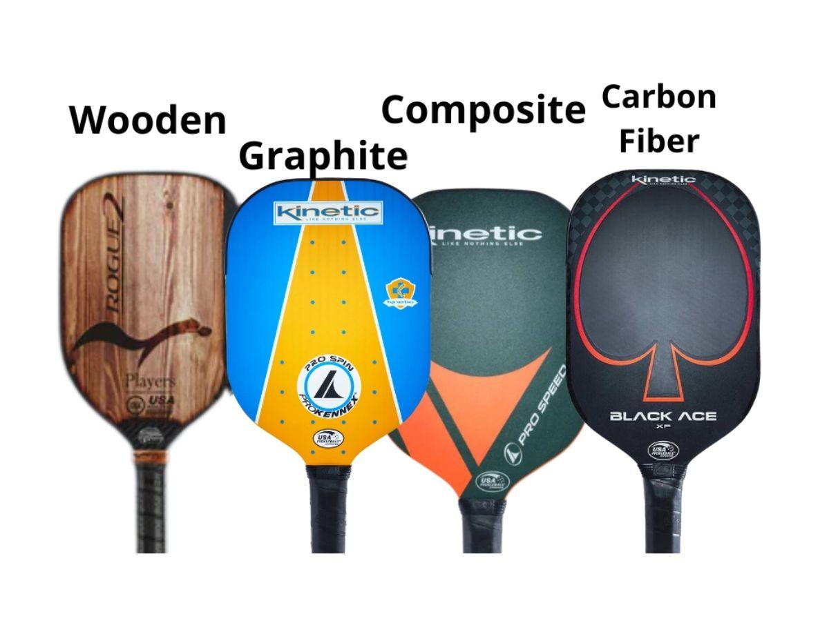 Các chất liệu phổ biến của vợt pickleball