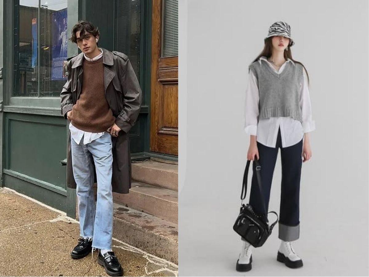 Kỹ thuật phối đồ layering chính là bí quyết cho thời trang mùa lạnh.