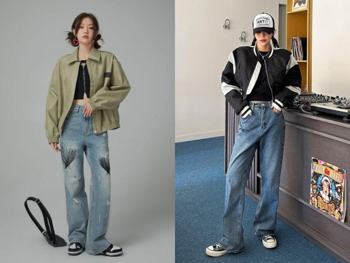 Bomber da kết hợp với áo hoodie và quần jogger cho một set đồ streetwear năng động