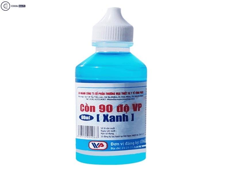 Tẩy vết bẩn bằng cồn 90 độ