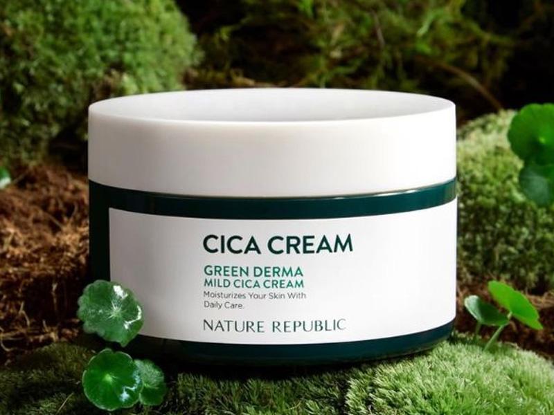 Kem dưỡng ẩm Nature Republic Green Derma Mild Cica Cream