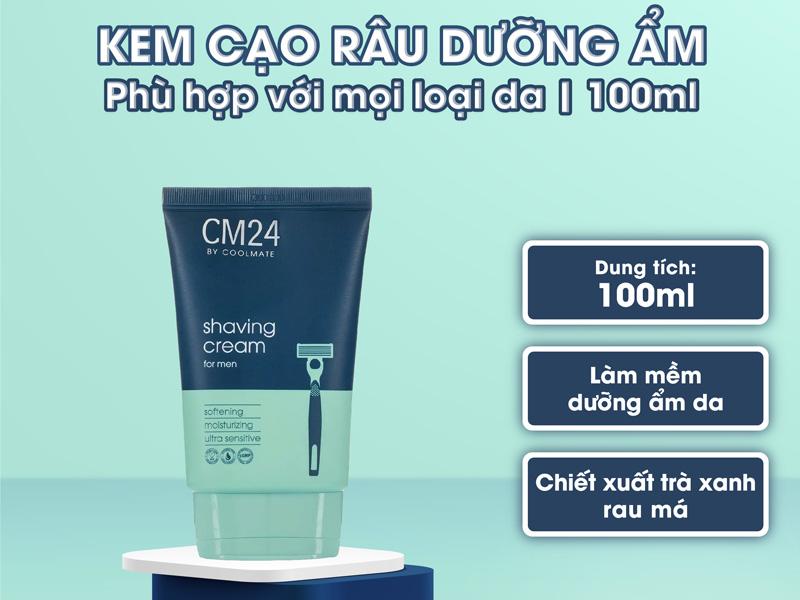 Kem cạo râu có dưỡng ẩm thương hiệu CM24