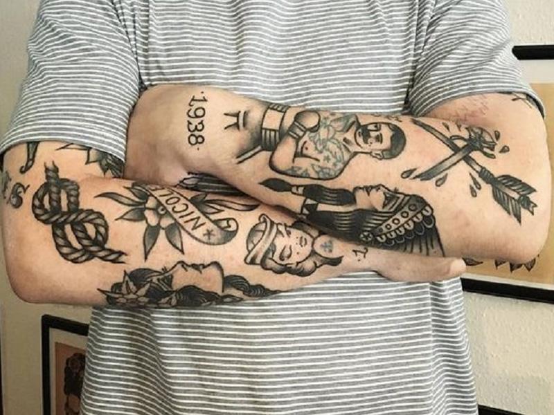 Hình xăm phong cách Old School Tattoo Style