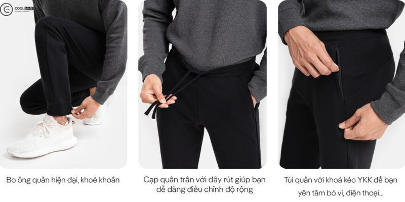 Quần nỉ nam Jogger casual