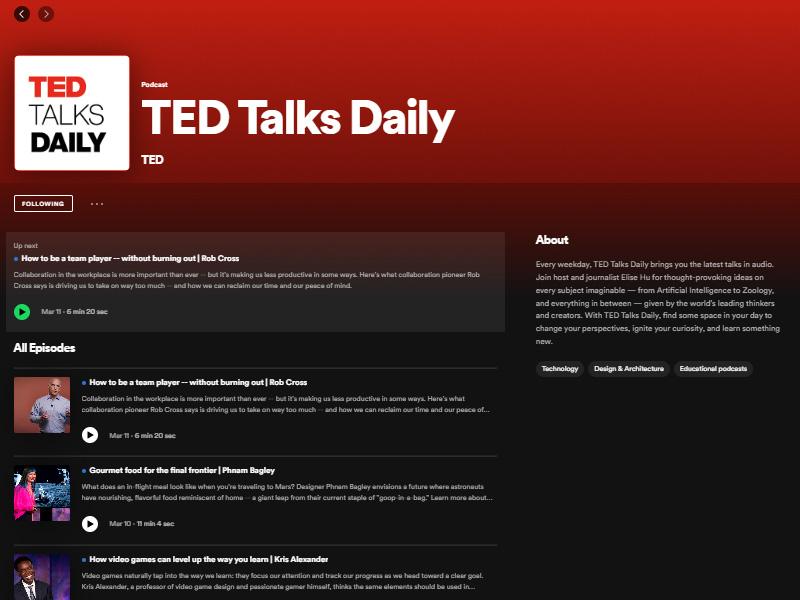 TED Talks Daily