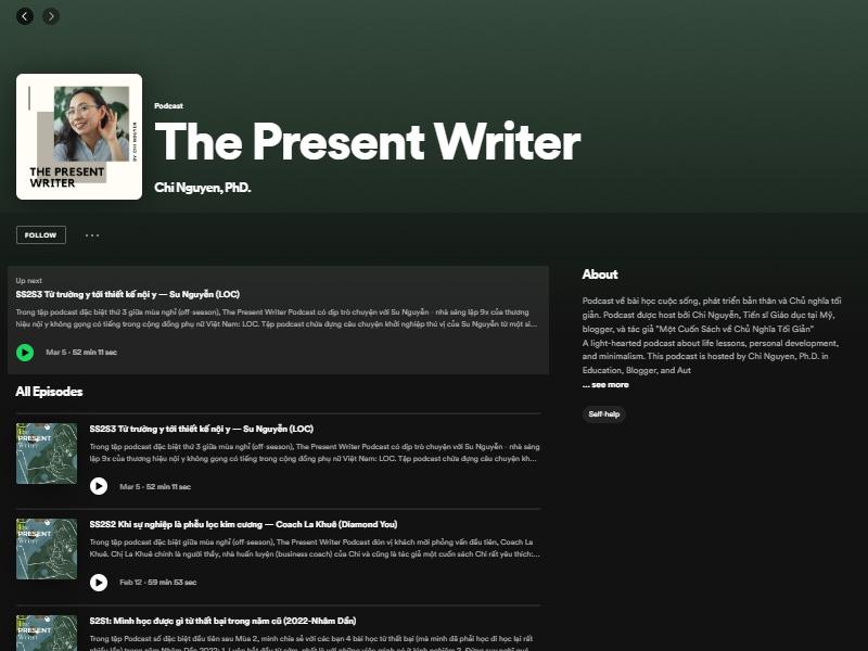 The Present Writer