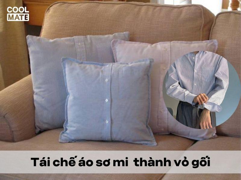 Tái chế thành những chiếc vỏ gối