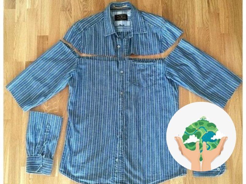 Tái chế áo sơ mi cũ giúp bảo vệ môi trường