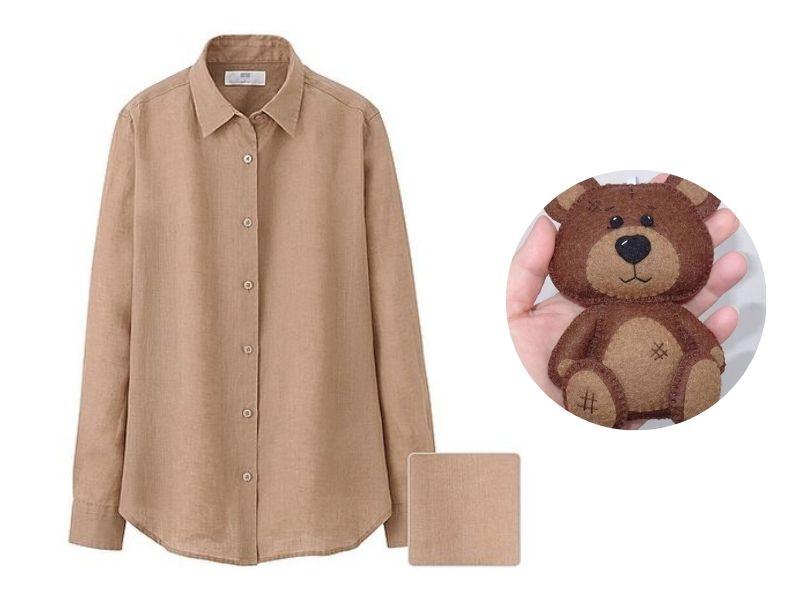 Tái chế áo sơ mi thành thú nhồi bông