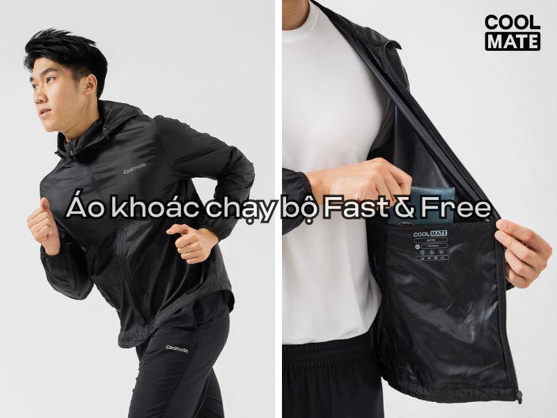 Áo khoác gió chạy bộ Fast and Free Coolmate