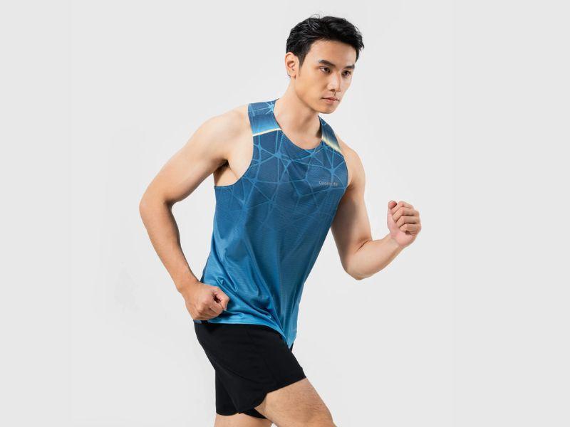 Áo Singlet nam chạy bộ Graphic Photic Zone