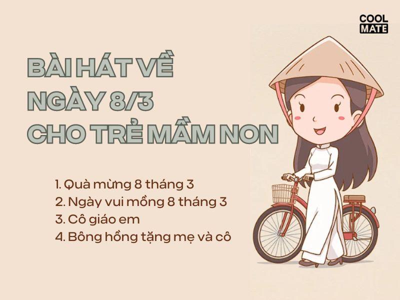 Bài hát về ngày 8 3 cho trẻ mầm non