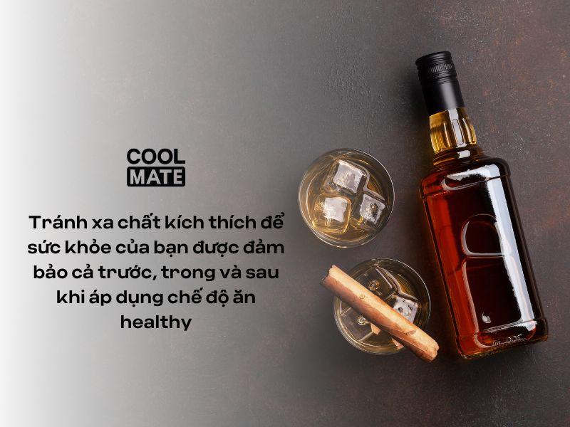 Chất kích thích không tốt với người dùng chế độ healthy
