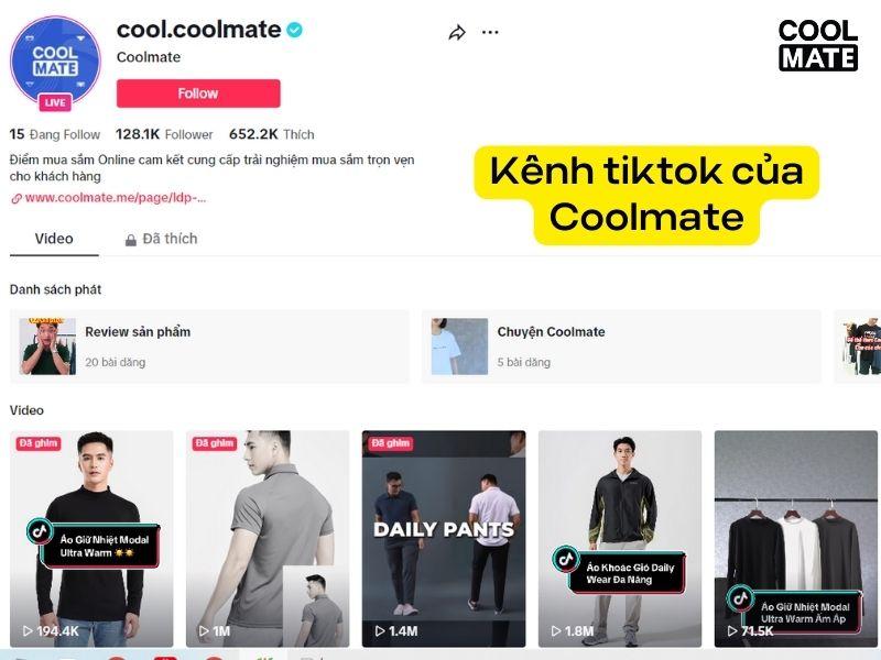 Coolmate - Kênh bán hàng TikTok Shop