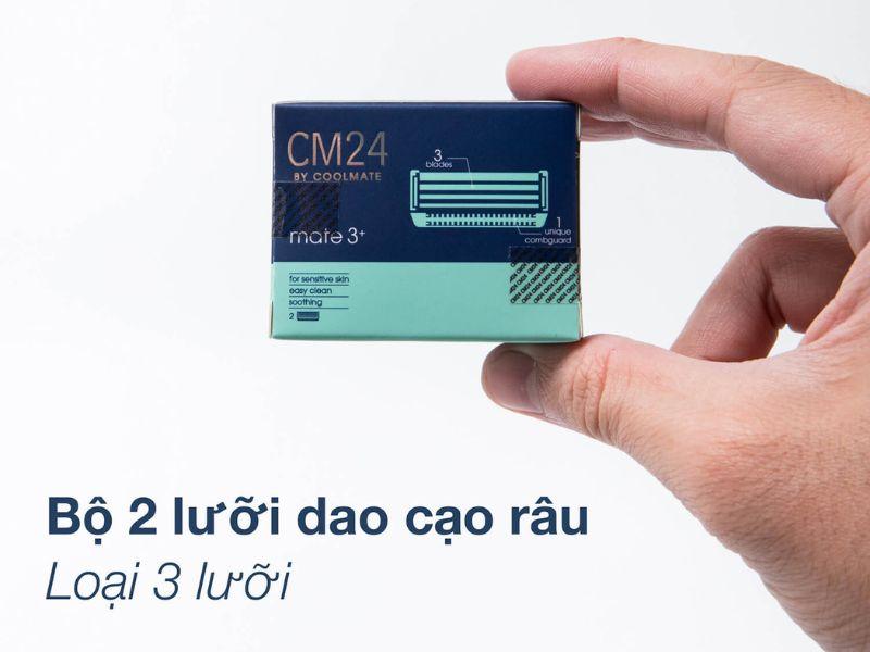 Bộ 2 lưỡi dao cạo râu 3 lưỡi của Coolmate