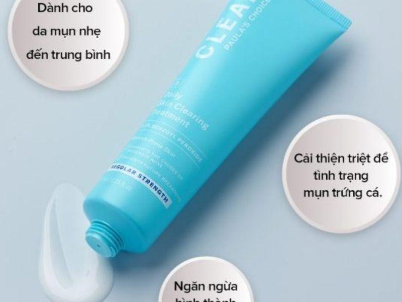 Kem hỗ trợ giảm mụn cho nam Paula’s Choice Clear Regular Strength Daily Skin Clearing Treatment 