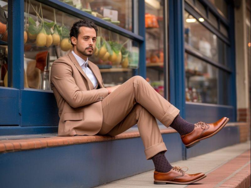 mặc đồ vest mang gi&agrave;y g&igrave; cho nam 