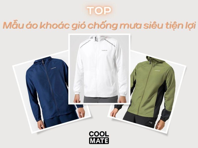 Các mẫu áo khoác nam chống mưa siêu tiện lợi