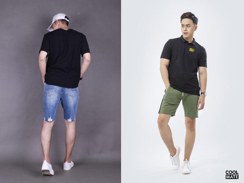 Áo thun và quần short năng động