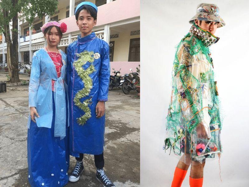 Có rất nhiều thiết kế tái chế độc đáo từ áo mưa