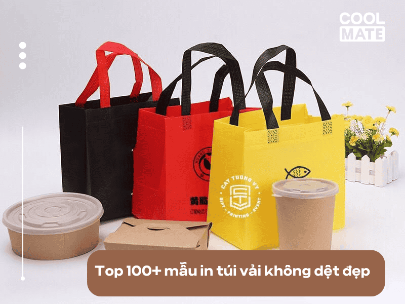 Mẫu túi vải không dệt nhiều màu sắc