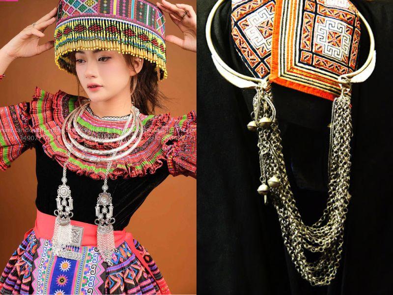 Trang sức truyền thống của người Mông: Vòng tay, dây chuyền bạc