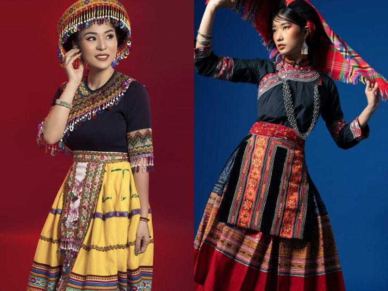 Phụ nữ Mông trong trang phục truyền thống