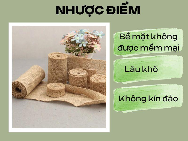 Nhược điểm của vải đay là gì?