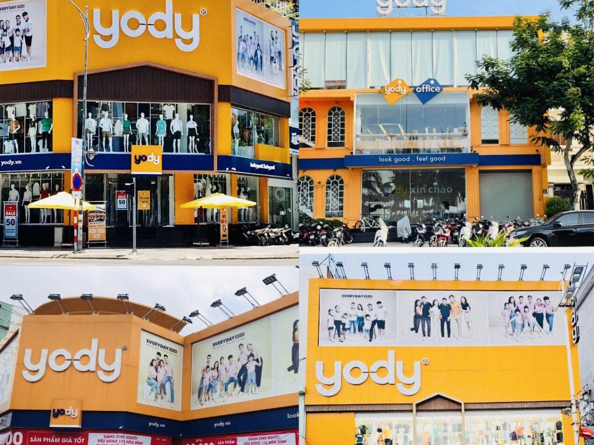 Yody cửa hàng quần áo với nhiều chi nhánh tại Việt Nam