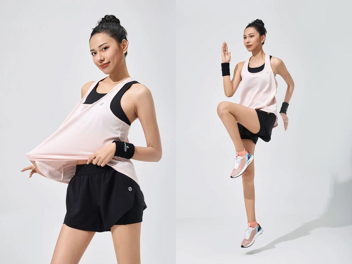 Áo Singlet Phối Quần Short Đa Năng 