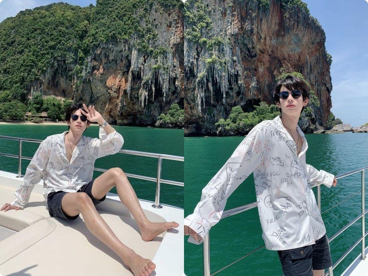 Áo sơ mi là item không thể thiếu trong tủ đồ đi biển của chàng
