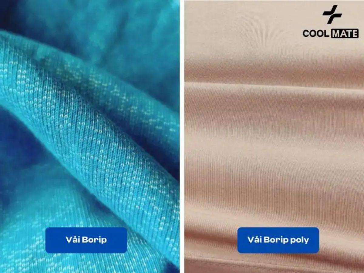 Vải Borip poly được dệt từ sợi polyester