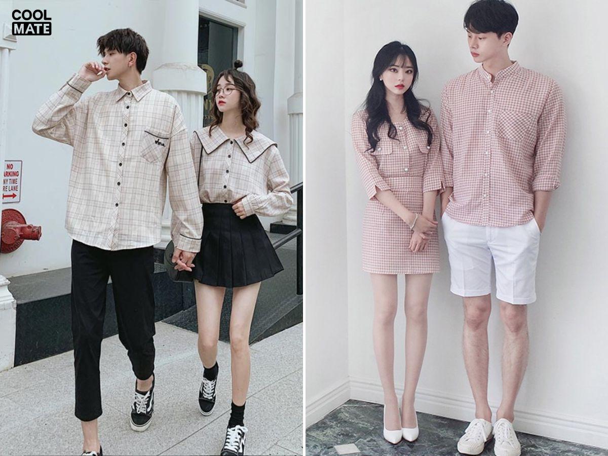 Phối đồ đôi cùng tone màu