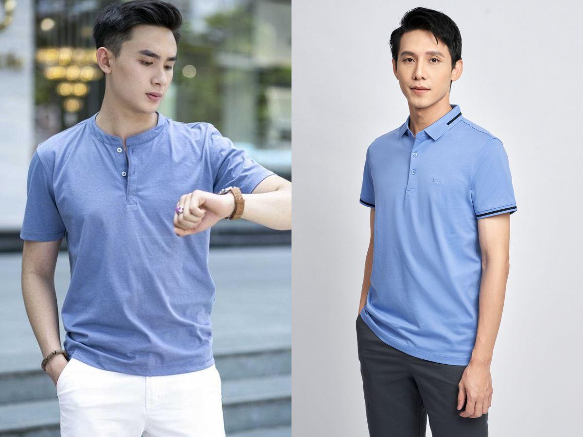 So sánh áo henley và áo polo