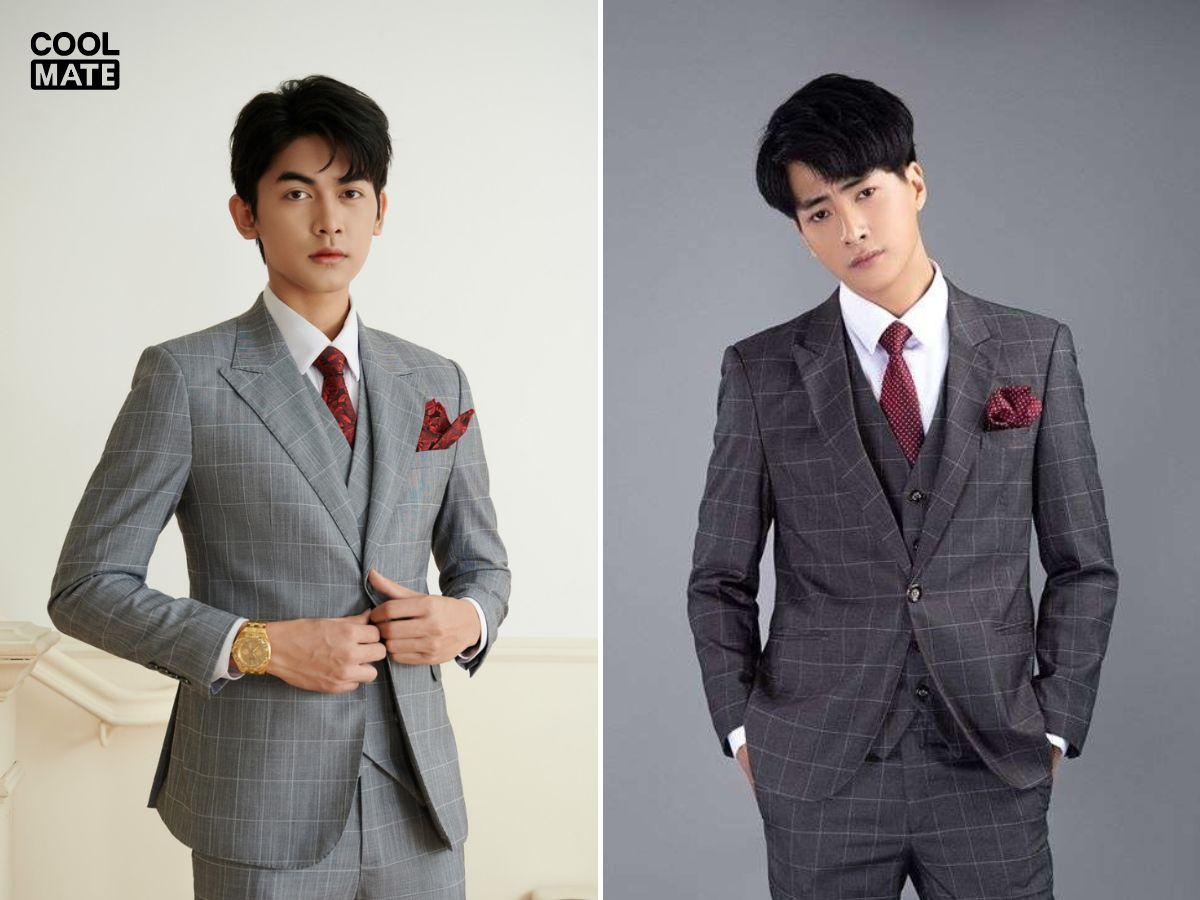 Phối vest không tay với suit