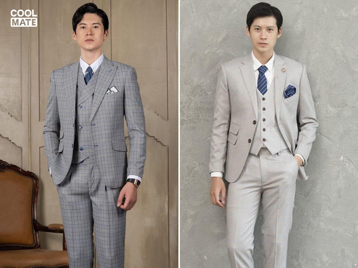 Phối vest với cà vạt