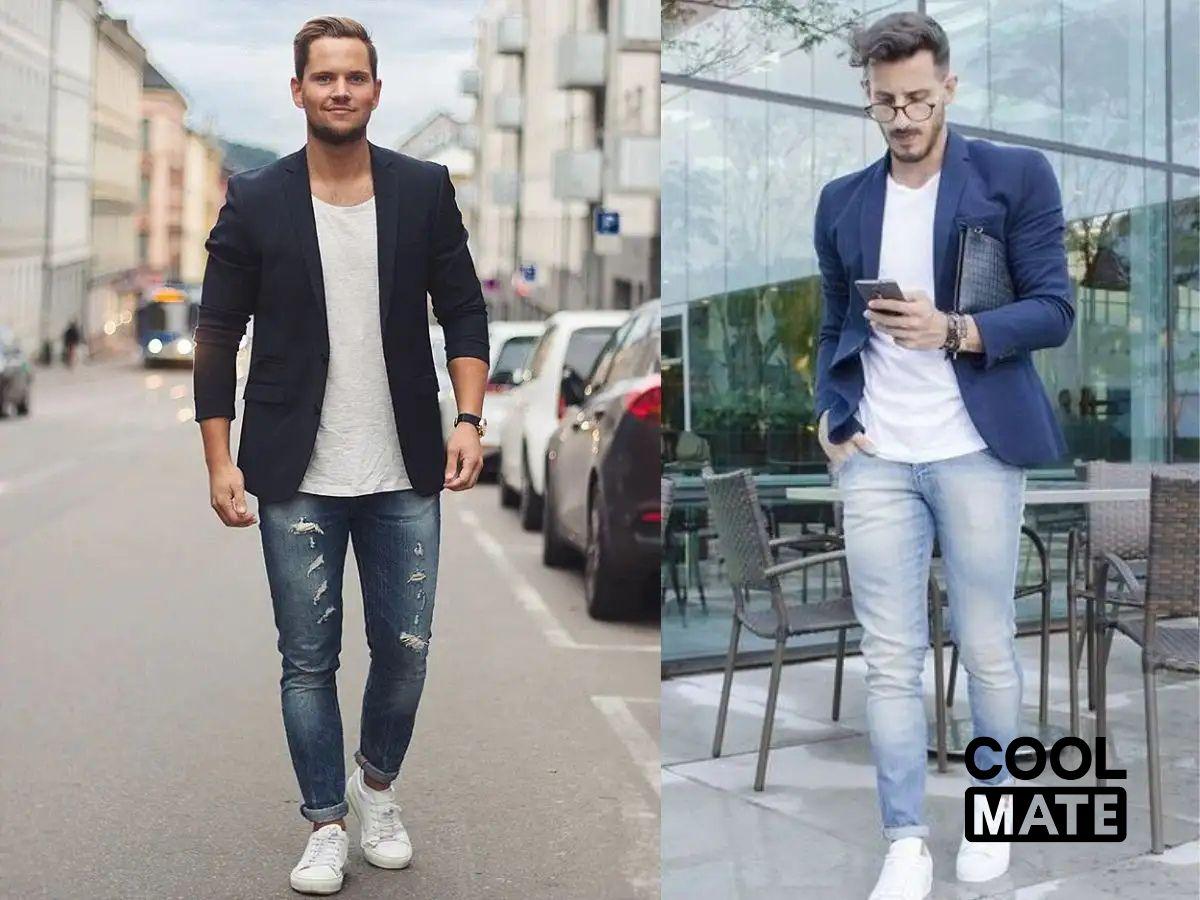 Áo phông và áo Blazer thanh lịch
